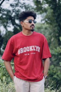 Brooklyn New York Graphic Drop Shoulder T-Shirt