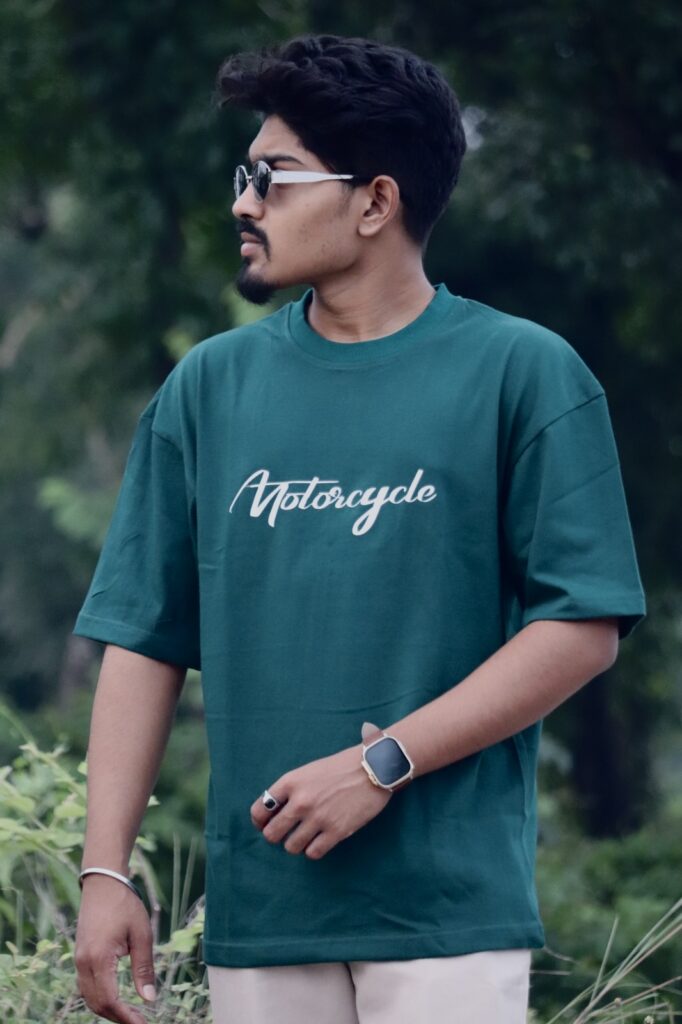 Motorcycle Club Vintage Drop Shoulder T-Shirt