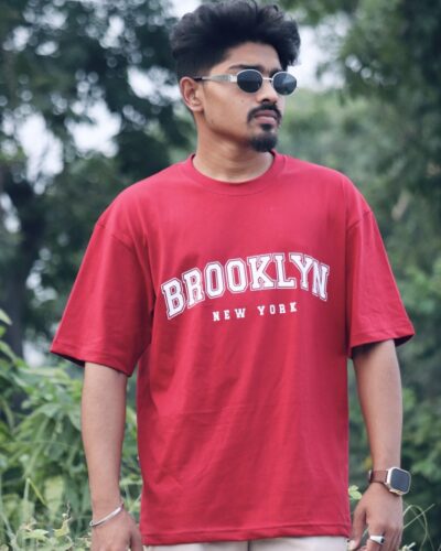 Brooklyn New York Graphic Drop Shoulder T-Shirt