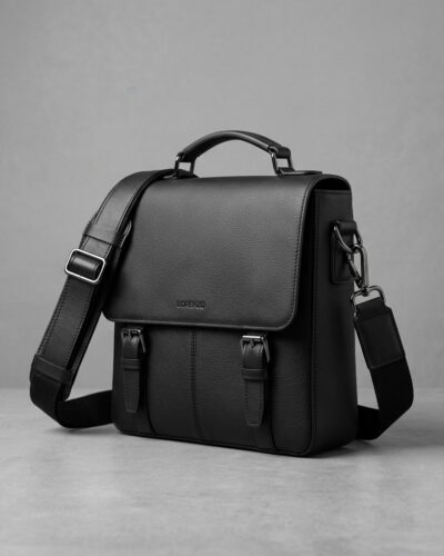 Men’s Premium Leather Crossbody Messenger Bag