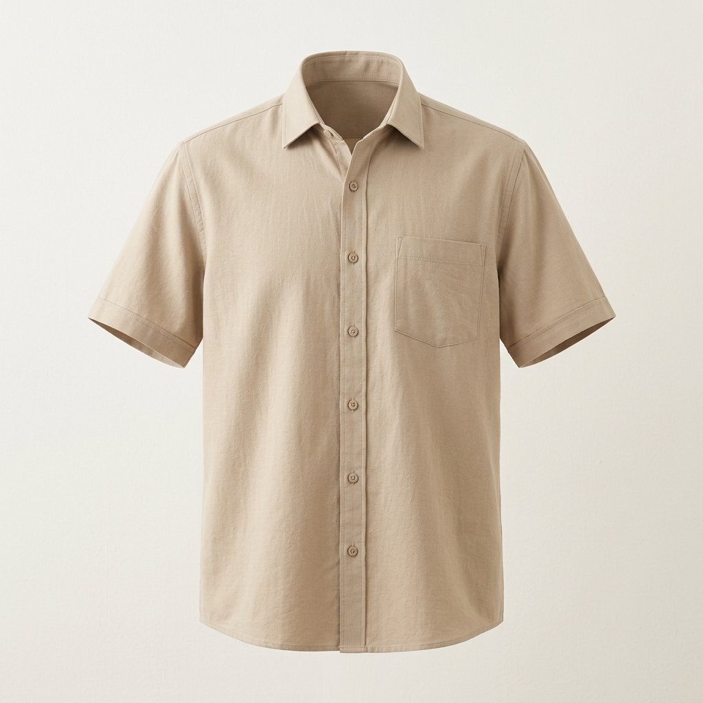 Cuban Camp Collar Half Sleeve Shirt