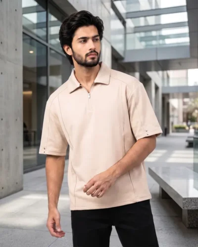 Contemporary Over Size Polo Shirt