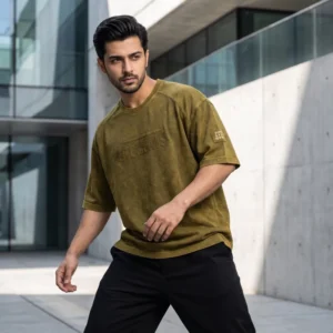 Heavy Mineral Wash Drop Shoulder T-Shirt