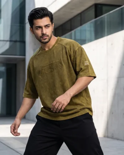 Heavy Mineral Wash Drop Shoulder T-Shirt